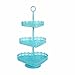 ZJXGW Niebieskie babeczki w kształcie serca, 3-poziomowe ciasto-taca-metalowa płyta dekoracyjna na wesele, do przechowywania i przechowywania