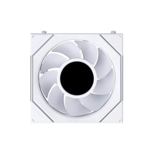 Image of Lian Li UNI Fan SL-INF LCD Flex 120mm Reverse Blade ARGB Fan, Single Pack, Controller Not Included, White (12RSLIND1F1W)
