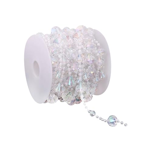 Guirlande de perles en faux diamant de 10 m - Fil de perles de cristal - Pour sapin de Noël -...