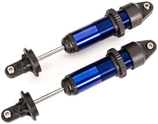 Traxxas 7861 Shocks, GTX, Medium (Aluminum, Blue-Anodized) Assembled w/o Springs (2)