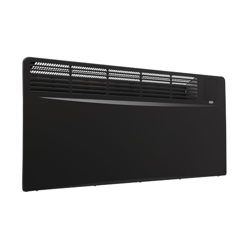 ECOSO Elio 2500W Black UK Plug WiFi Convector Panel Smart Electric Heater - 420mm x 895mm