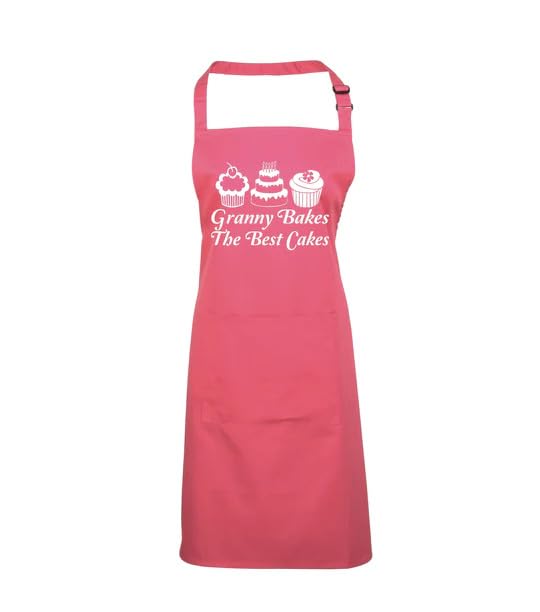 Edward Sinclair | Personalised | Granny bakes the Best Cakes | Apron | White Print