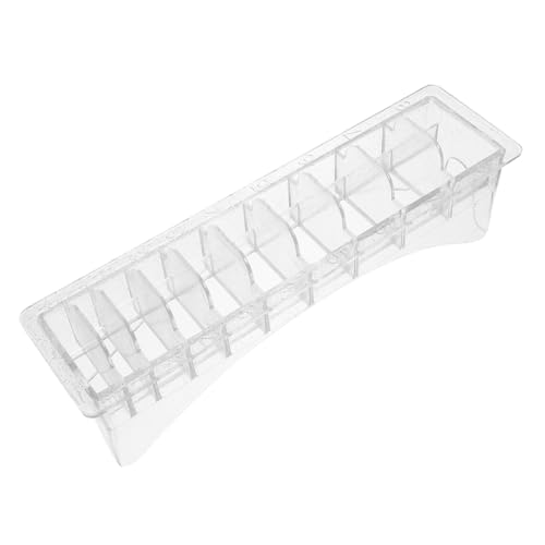 VALICLUD Organisateur De Tondeuses à Cheveux 10 Compartiments Plastique Gris Support Peigne Plateau Pour Tondeuse De Coiffeur Salon De Coiffure Rangement