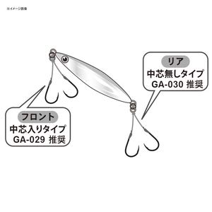 がまかつ(Gamakatsu) アシストフック 貫 ダブル(中芯入り) GA029#1/0 ショート. 3枚目