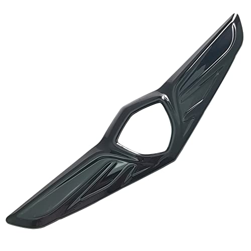 Kolya Glossy Black Front Hood Center Wing Emblem Logo Cover Bumper Badge Molding Trim For Genesis Gv80 2021 2022 2023 #TOP7