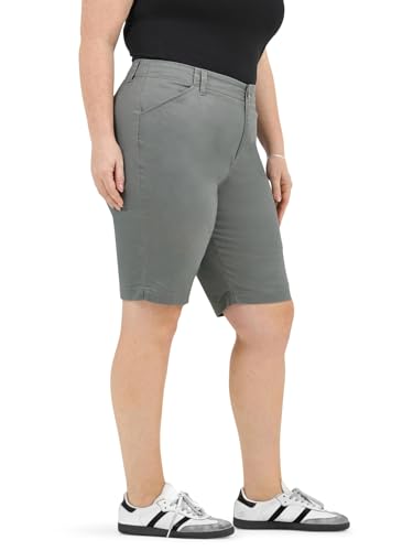 Lee Women's Plus Size Legendary 9" Chino Bermuda Short, Fort Green, 22 Plus — view 2