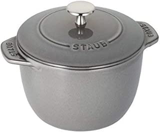 staub ストウブ 「 ラ ココット de GOHAN グレー M 16cm 」 ご飯鍋 IH対応 炊飯器 【日本正規販売品】 La Cocotte de GOHAN 40509-703