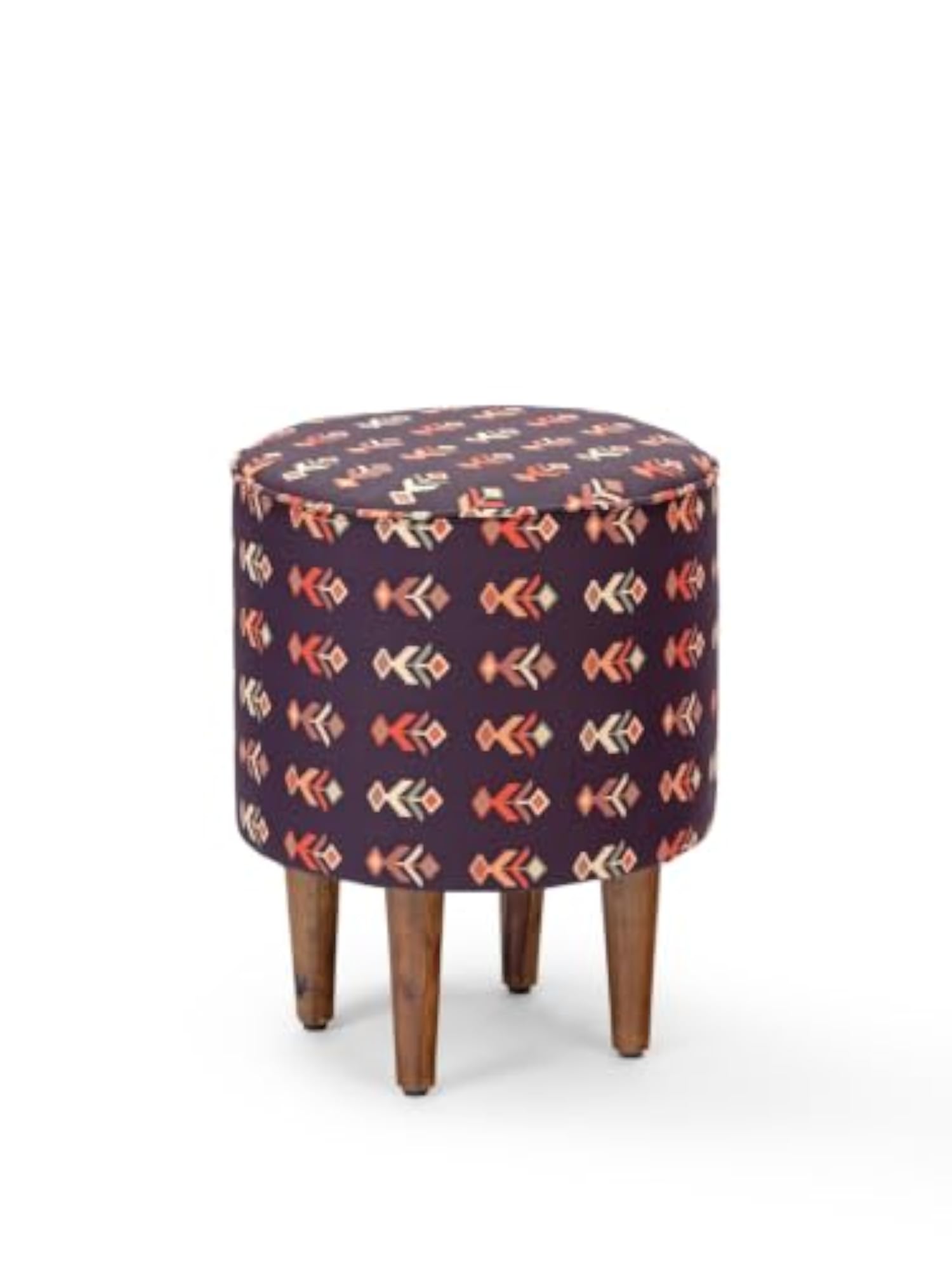 Multicolour Ottoman Stool with Soft Cushion Seat