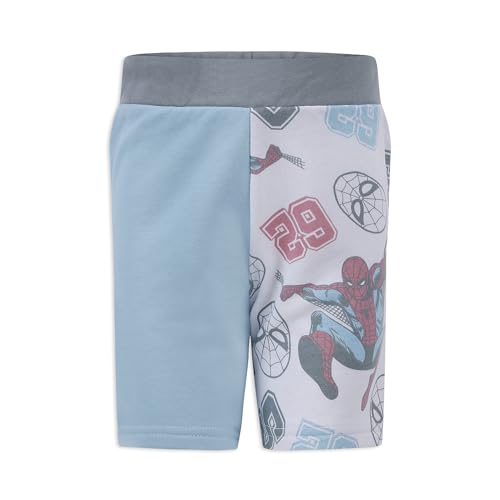 Image of Marvel Spider-Man Boys 2 Piece Shirt and Shorts Set for Toddlers and Big Kids
