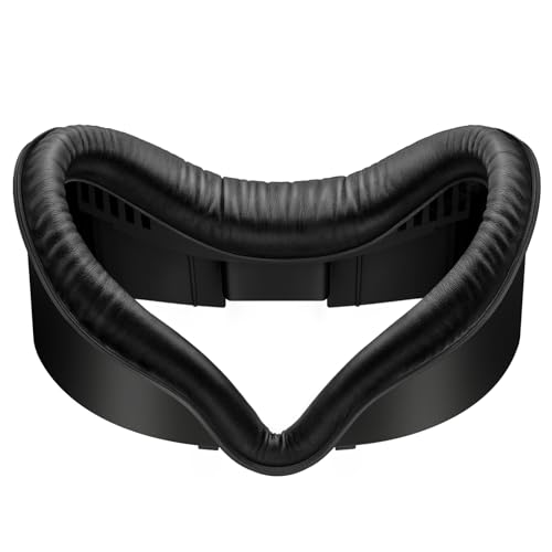 SUPERUS Facial Interface & Face Cover Pad for Meta Quest 3 - VR Accessories Compatible with Meta/Oculus Quest 3, One-piece Anti-light Leakage Soft Leather PU Face Cushion Pad for Quest 3