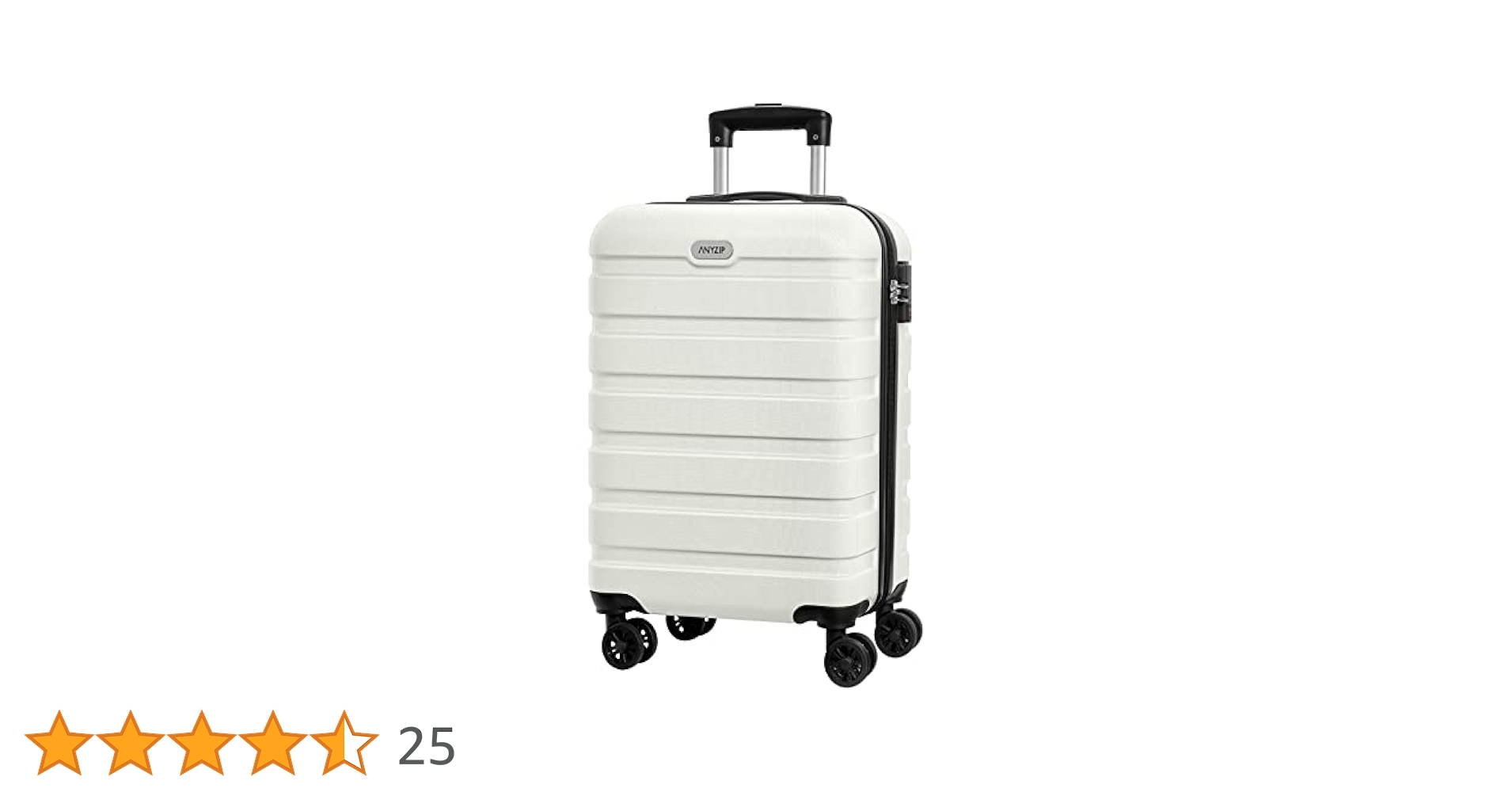 AnyZip スーツケース キャリーバッグ ホワイト 90L Amazon | AnyZip (エニージップ) スーツケース ポリカーボネート