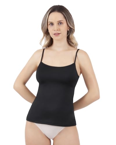 La mejor selección de Camisetas de tirantes para Mujer - los preferidos. 48 BODYcontrol Camiseta para Mujer Blusa Básica de Moda Tank Top Cami Interior de Tirantes Tela Suave Ligera y Transpirable Ropa Playera Casual Cómoda Fresca Invisible Uso Diario...