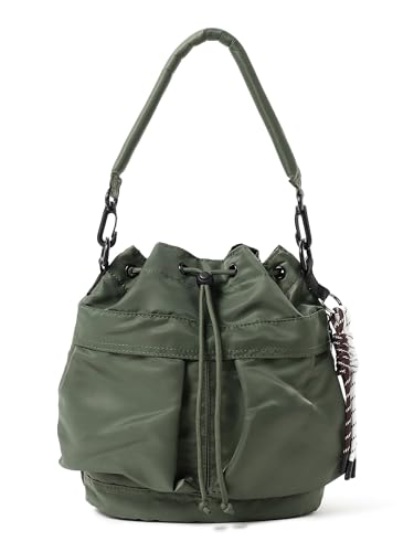 [ビームスハート] キャンパス・バッグ 2WAY 巾着 バッグ メンズ OLIVE FREE