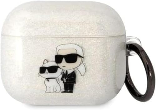 Karl Lagerfeld Coque TPU Glitter NFT Karl & Choupette (Transparent)