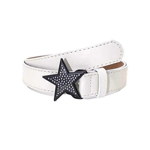 Kawaii Star Belt PU Leather Punk Women's Belt Women's Jeans Buckle Belt Korean Women's Belt