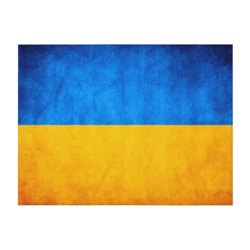 Couverture légère drapeau ukrainien pour vos soirées sur le canapé - 2