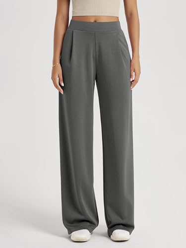 Image of ODODOS Modal Soft Wide Leg Pants for Women High Waist Casual Relaxed Pants with Pockets-27 /29 inch / 31 inch Inseam