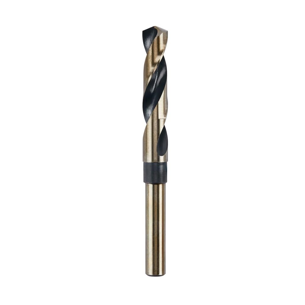 DEWALT DW1623 11/16" Twist Drill Bit – Black Oxide, 3/8" Reduced Shank, For Metal & Wood Drilling