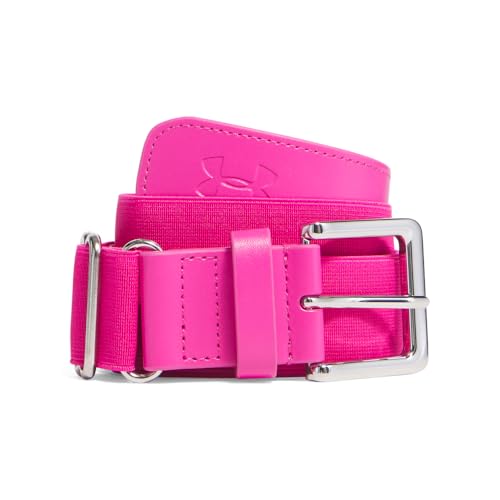 Under Armour Mens Baseball Belt (654) Tropic Pink/Tropic Pink One Size Fits All
