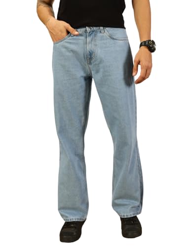 Thomas Scott Men's Mid‑Rise Relaxed Fit Baggy Denim Jeans – 75% Off Deal