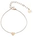 Produktbild Happiness Boutique Damen Herz Armband in Rosegold | Zarte Armkette mit Herz Anhänger Edelstahlschmuck