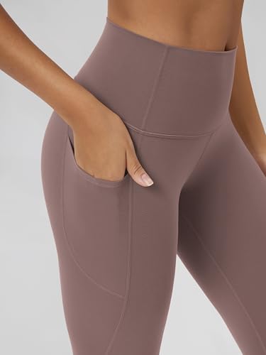 Image of ODODOS Buttery Soft Lounge Yoga Leggings with Pockets for Women 23 inch / 25 inch /28 inch High Waist Yoga Pants