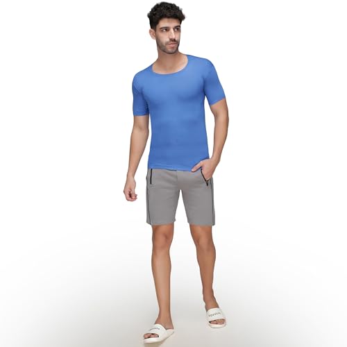 Image of Amul Comfy Men's Vest | Round Neck | Breathable Lightweight Innerwear | Moisture Wicking | Soft Feel | Pack of 2 | Color May Vary