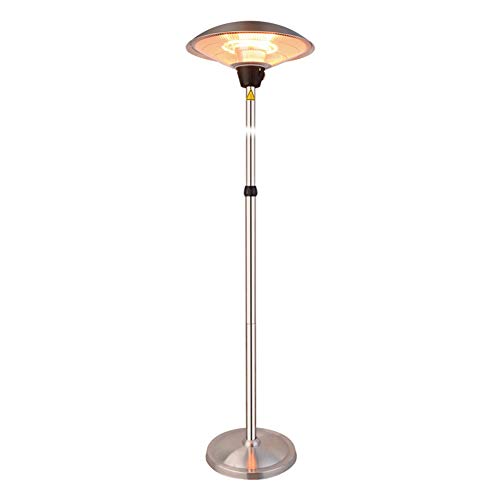 Außenterrasse elektrische Heizung, 3 Geschwindigkeit einstellbar wasserdicht stillen Regenschirm elektrische Heizung 3000W2.5m vertikale Terrassenheizung Cover