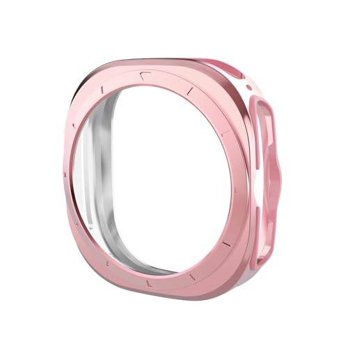 OFWAX �P�[�X �t���J�o�[ Samsung Galaxy Watch 7 40mm 44mm TPU �����h�~ �h���v���e�N�^�[�P�[�X(�s���N�AWatch 7 40mm�p)