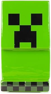 Jay Franco Minecraft Creeper Ceramic Piggy Bank - Kids Room Decor & Coin Bank for Gamers - Children's Learning Resource