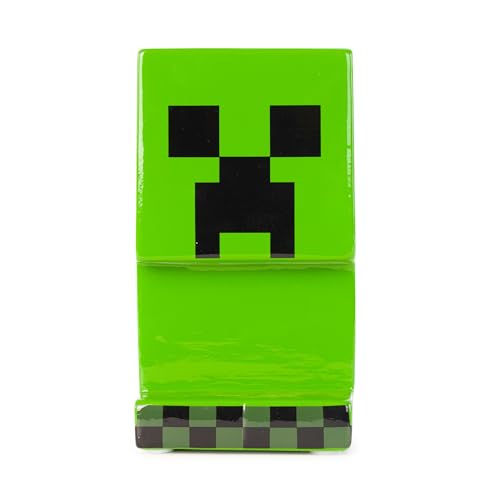 Jay Franco Minecraft Creeper Ceramic Piggy Bank - Kids Room Decor & Coin Bank for Gamers - Children's Learning Resource