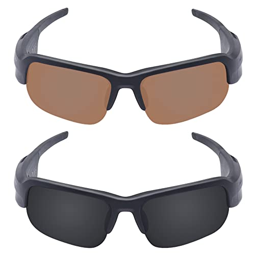Image of Galvanic Replacement Lenses for BOSE Tempo Sunglasses - Amber + Black Polarized - Combo Pack