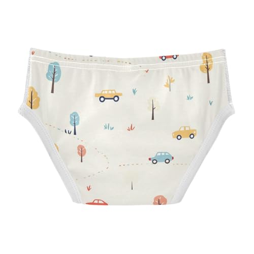 KLL Cute Pattern Cars Road Boys Toddler Soft Training Underwear Breathable Undies2