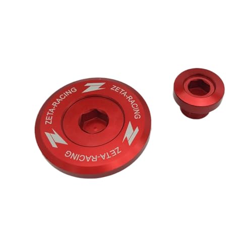 DR-Z400E DR-Z400S DR-Z400SMモーターサイクルUNIVERSAL FIT CNCエンジンカバーホール装飾プラグタイミングネジアフターマーケット交換と互換性(Red)