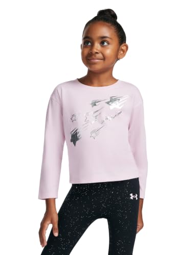 Image of Under Armour Girls' 2-piece Long Sleeve Tee and Leggings Set, Soft & Comfortable