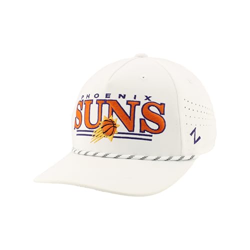 Phoenix Suns NBA Officially Licensed Rope Hat Snapback Performance Regalia White