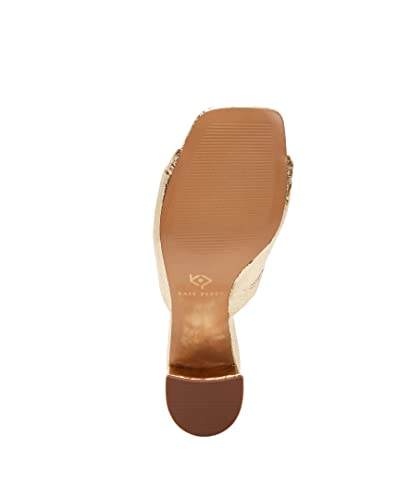 Katy Perry Women's The Tooliped Twisted Sandal Heeled, Gold, 8.5 #TOP3