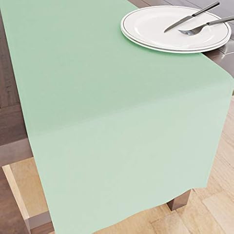Encasa Homes Camino de Mesa para Comedor - Menta Verde - 40 x 230 cm Cover