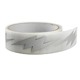 1" Safety Heat-Transfer Vinyl Film DIY Silver Reflective Iron on Fabric Clothing Tape M17 (1" x 33ft