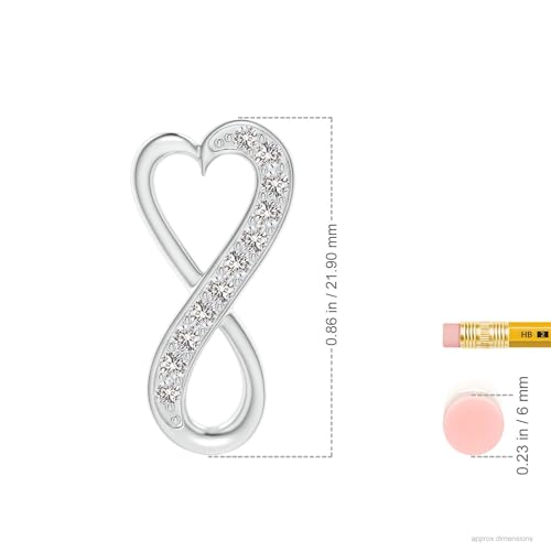 Angara Natural Diamond Pendant for Women | Round Diamond in 14K Solid Gold/Sterling Silver/Platinum | April Birthday, Anniversary, Gemstone Jewellery Gift3