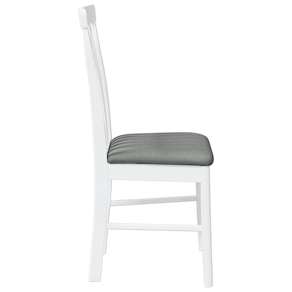 lite drewno kauczukowe ergonomiczne z poduszkami biały 2 szt.