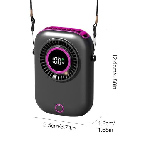 Ventilateur portable pour camping et plage avec 5 vitesses réglables