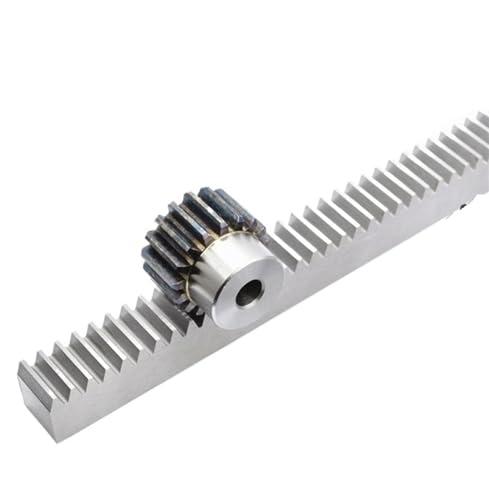 Bevel Gear Pinion Hardware Mechanical 1pcs 1Mod 1 Modulus Gear Rack Steel 15 * 15 * 500mm + 1PCS 1Mod 45teeth Pinion Bore Hole 6/8/10/12mm Steel Gear Metal Gear(8mm Hole 45T Gear)