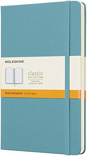 Moleskine Classic Ruled Paper Notebook, Hard Cover and Elastic Closure Journal, Color Scarlet Red, Size Extra Large 19 x 25 cm, 192 Pages