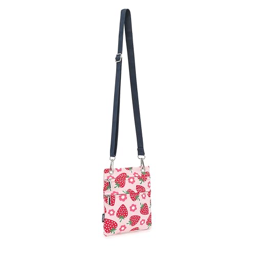 Crossbody Purse with Strawberry Print, Zipper Pocket, Adjustable Strap, Women's Shoulder Handbags4