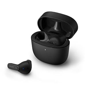 Philips Draadloze Oordopjes, In-Ear Volwassenen, Oplaadcase, Water- en Zweetbestendig, Bluetooth, 18 Uur Speeltijd, Ingebouwde Microfoon, Slank Ontwerp, Comfortabele Pasvorm, Zwart TAT2236BK/00