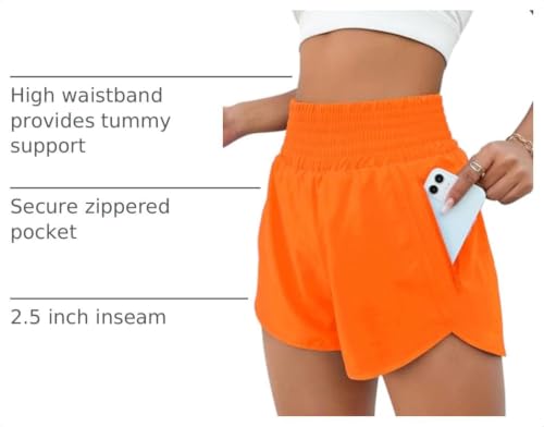 Image of BMJL 2.5 inch Athletic Shorts for Women Comfy High Waisted Short with Pocket