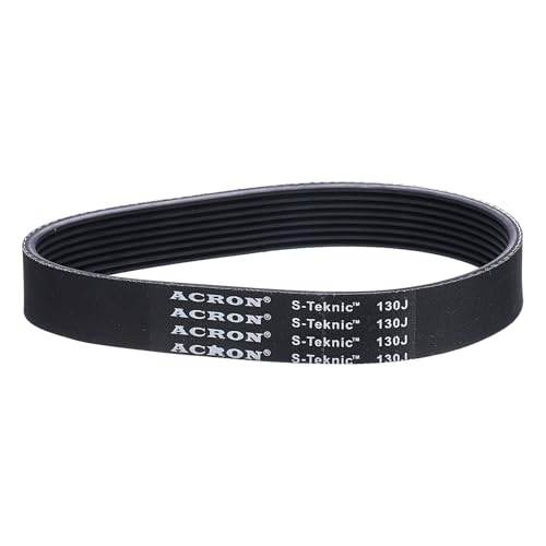 QUARKZMAN 130J8 PJ Cinghia Trapezoidale 8 Nervature 330mm Lunghezza x 18,72mm Larghezza x 3,5mm Altezza, Cinghia a V in Gomma EPDM, Cinghia Micro V Multi Cuneo