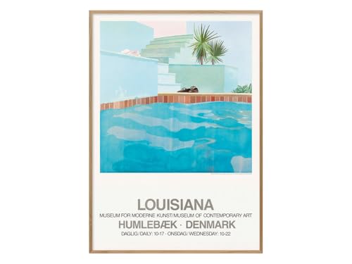 �f���}�[�N ���C�W�A�i�ߑ���p�� �|�X�^�[ David Hockney - Pool and Steps (1971) A1 59.4×84.1cm