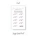Brow Tint and Lamination Loyalty Punch Cards | 50 Pack | Minimalist Pink White Simple for Kit Henna Client Cards Eyebrow Kit Handout Business Card 2x3.5” Each